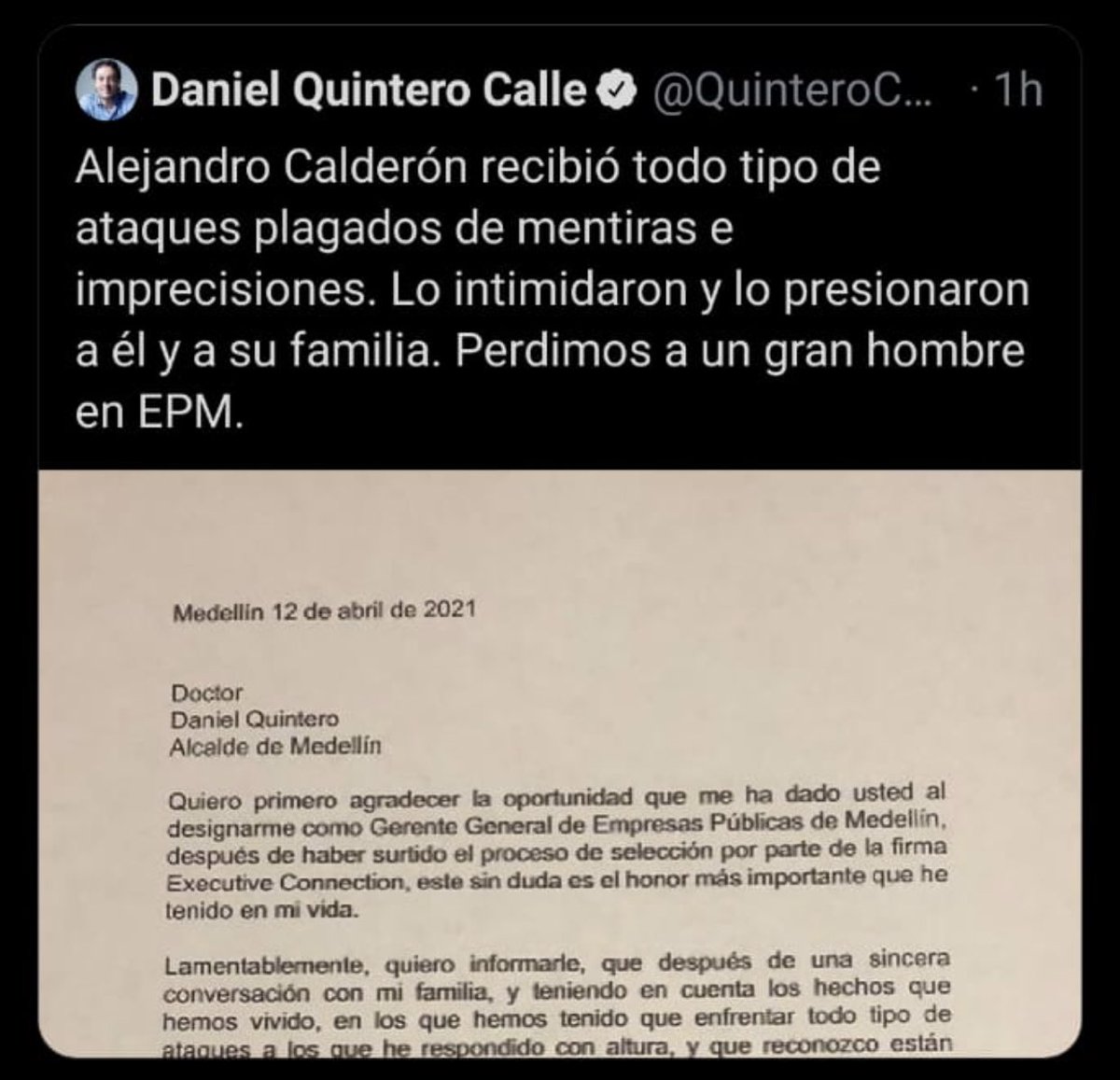 luispelaezj's tweet photo. #OjoConEpm Ya renunció el nuevo gerente de @EPMestamosahi debido a las inconsistencias de su hoja de vida, lástima que el alcalde @QuinteroCalle no acepte que cometió un error y al contrario defienda su renuncia, Aquí la prueba final, la hoja de vida del consul ¿ingeniería? 🧵 https://t.co/7J6sYtnq1k