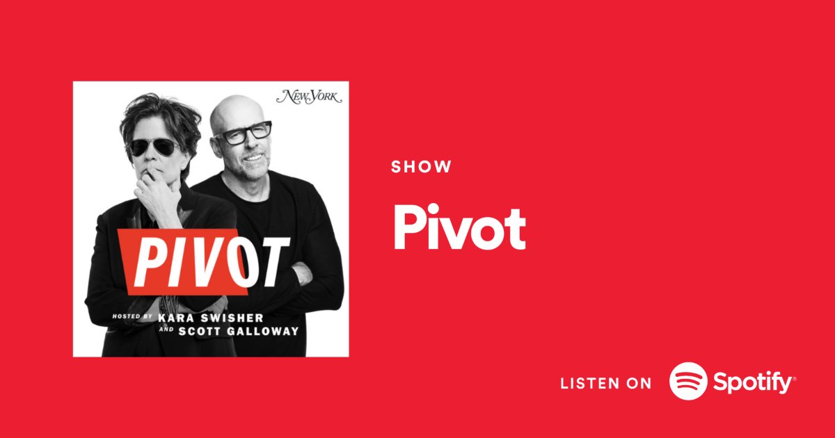 .@karaswisher and @profgalloway discuss Amazon’s union defeat, Alibaba’s antitrust fine, and talk to @WalterIsaacson about his new book The Code Breaker.
Listen to Pivot: https://t.co/miRlsfOOGn https://t.co/fladuGsJyl