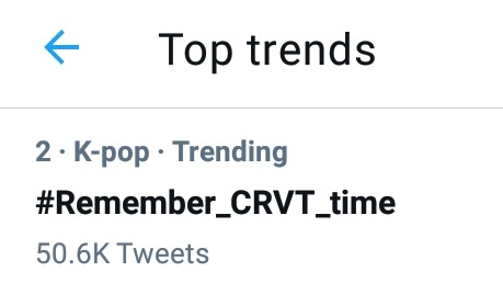 CRAVITY_INA's tweet photo. Hashtag #Remember_CRVT_time menempati trending #2 Indonesia dengan 50.6K tweets!

Sedikit lagi ke TOP 1 Luvity!!!

#우리비티와_걸어온_소중한_일년 @CRAVITY_twt https://t.co/0WD4IXwwYR