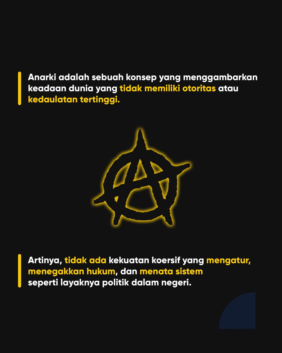 ir_corner's tweet photo. Konsep anarki merupakan salah satu starting point yang penting dalam memahami ilmu hubungan internasional. Yuk, kita simak informasi selengkapnya tentang anarki! 🌐📖

#Anarchy #Anarki #HubunganInternasional #InternationalRelations #IRCorner https://t.co/gCC93hM5pZ
