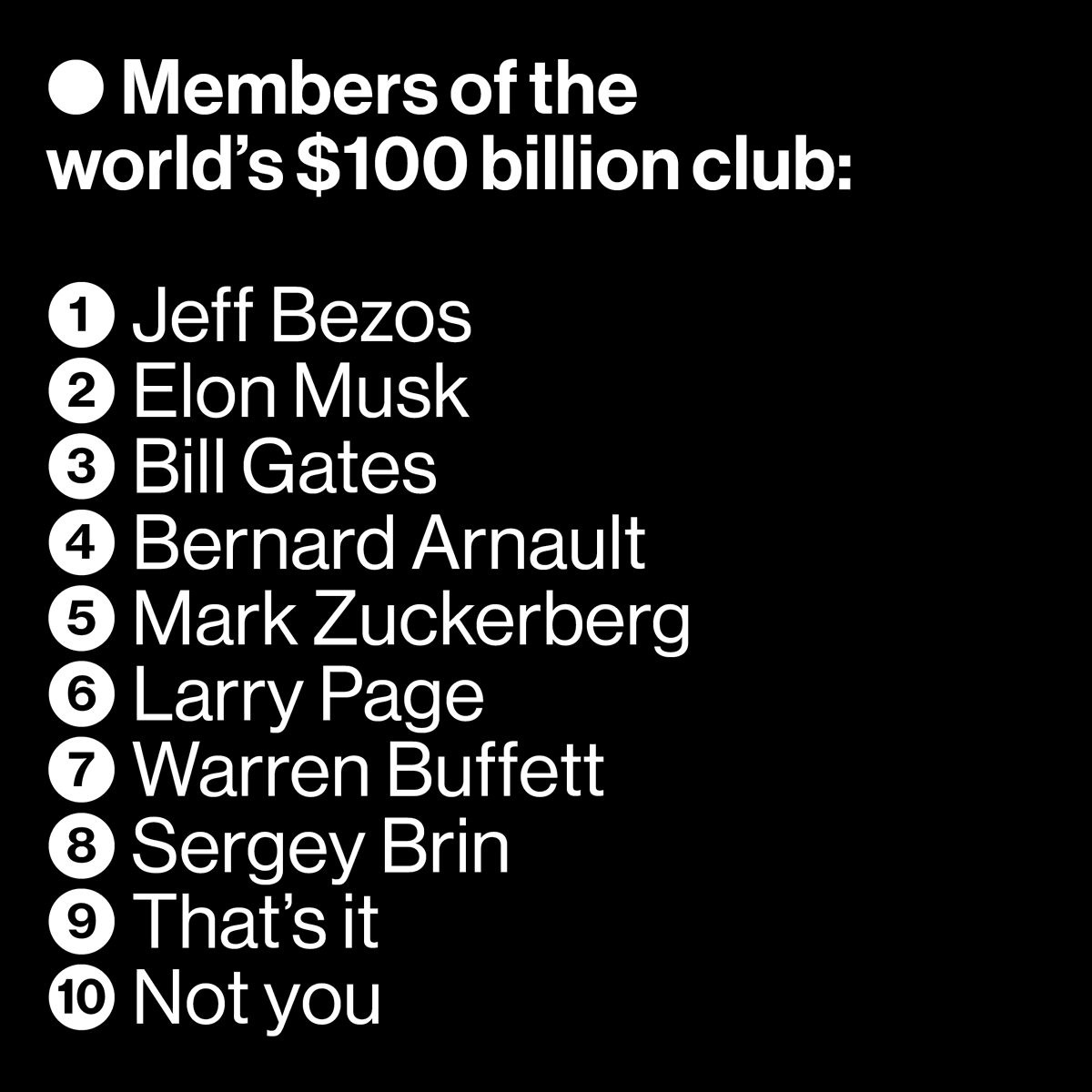 BW's tweet photo. The rally in tech shares has taken the number of people with fortunes of more than $100 billion to eight https://t.co/4s6rIe1oq2 https://t.co/XzG8ophyVM