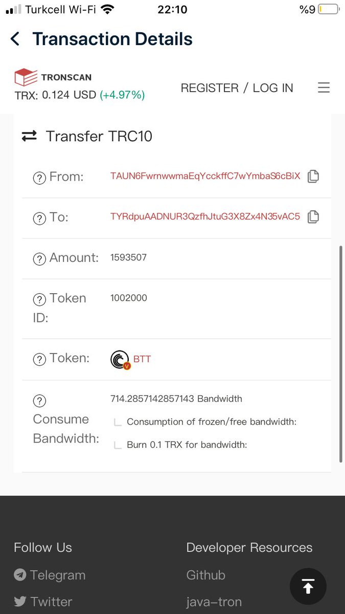 Badirgalipek's tweet photo. @Radande @TronLinkWallet @justinsuntron I resend back BTT to my Binance address. I have transaction history. https://t.co/qcHs1UmtFN