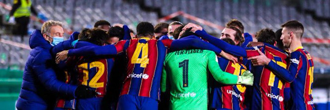 8/ La catastrophe au BarçaC'est la débandade : le Barça ne rembourse pas ses dettes et est relégué administrativement en deuxième division, et est exclu de la prochaine LDC !Tous les joueurs partent excepté les masians et les joueurs de la B