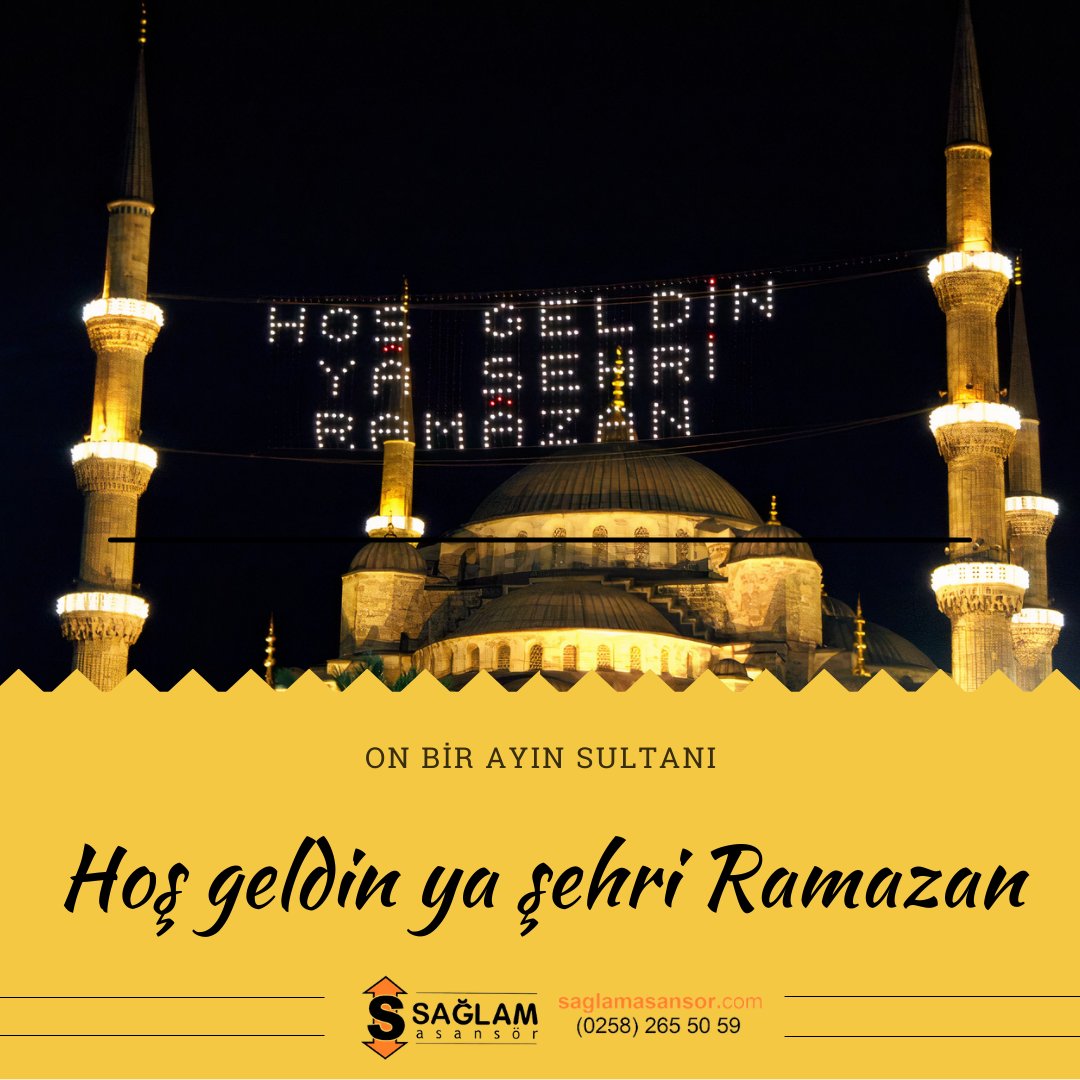 Hoş geldin Ey Şehr-i Ramazan.

#Denizli
#Turkey
#SaglamAsansor