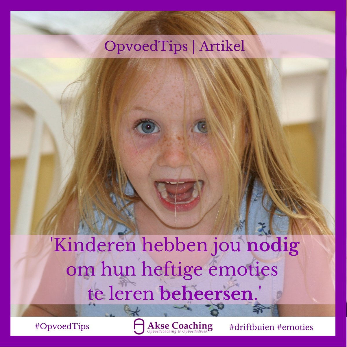 'Je kind heeft jou nodig om zijn/haar emoties te leren beheersen.' 😰❤️😡
In dit artikel lees je niet alleen 5 praktische tips over het omgaan met #driftbuien, maar ook 3 handige bonustips. 
Lees verder: facebook.com/joyceakseopvoe….