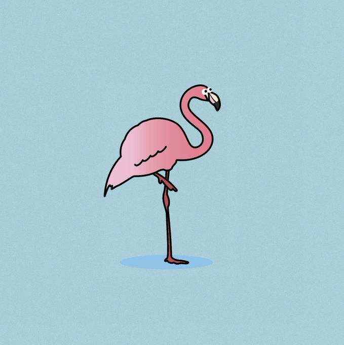 フラミンゴのtwitterイラスト検索結果 古い順