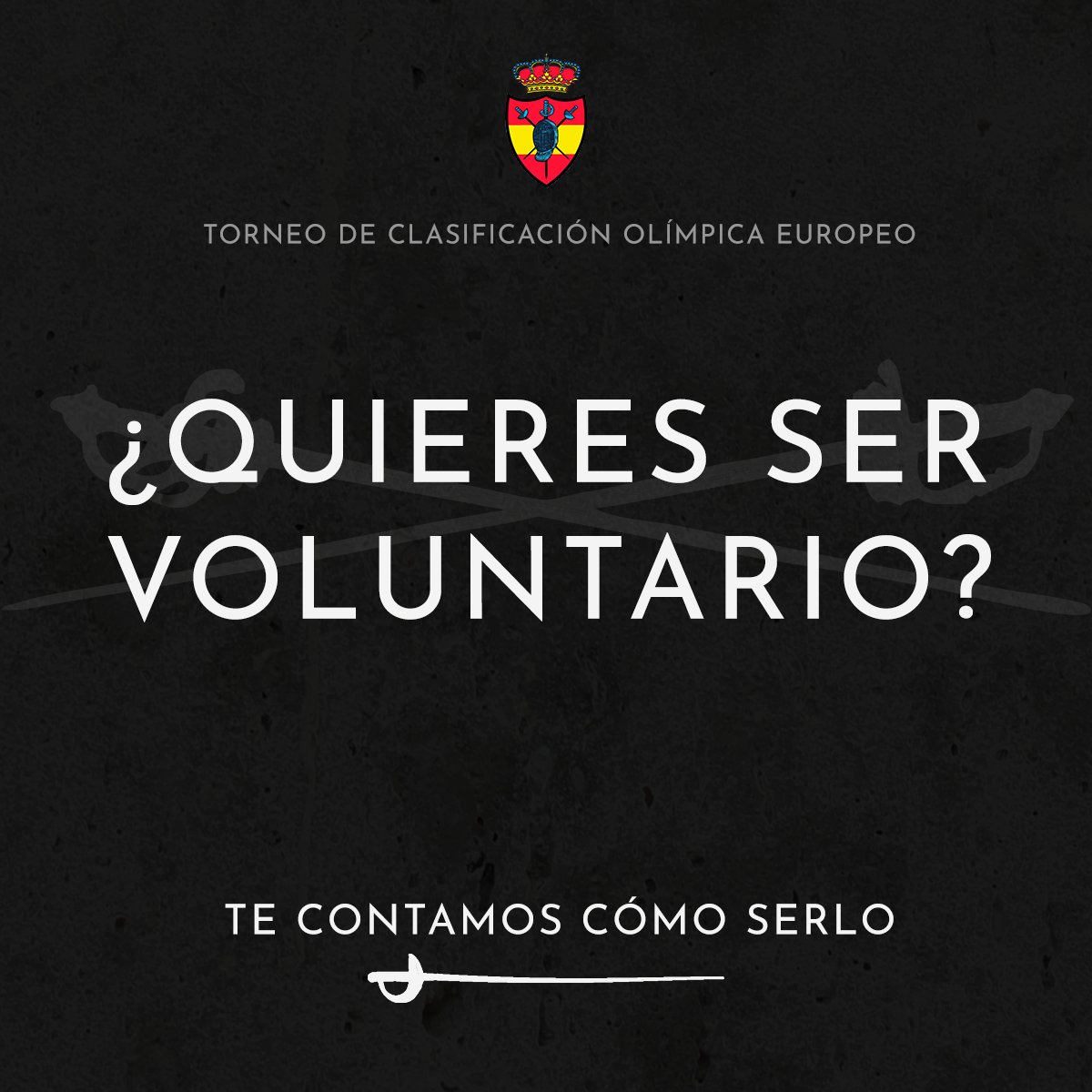 rfeesgrima's tweet photo. 🔴¿Quieres ser voluntario en el Torneo de Clasificación preolímpica?🔴

Si cumples todos los requisitos, accede a https://t.co/1wpM6uSNkM descárgate el formulario, rellénalo y envíalo a voluntariospreolimpico@gmail.com
¡Contamos contigo! 🤺💪

#Esgrima #fencing #RFEE https://t.co/ru7Hfp8W8I
