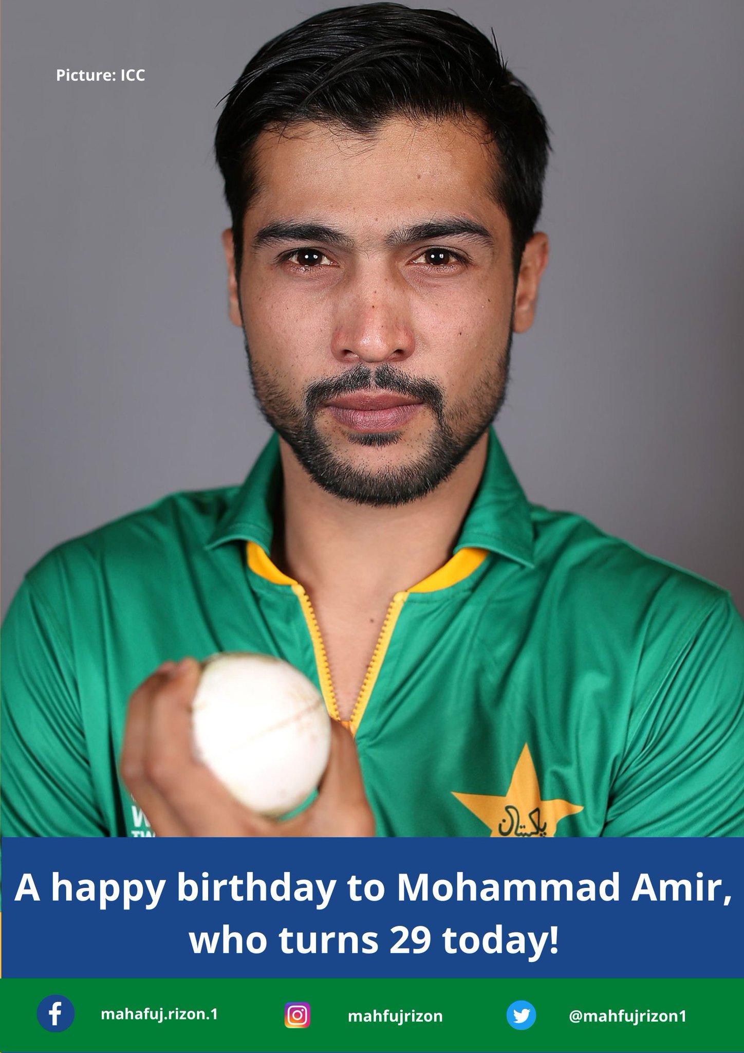 A happy birthday to Mohammad Amir, who turns 29 today!      