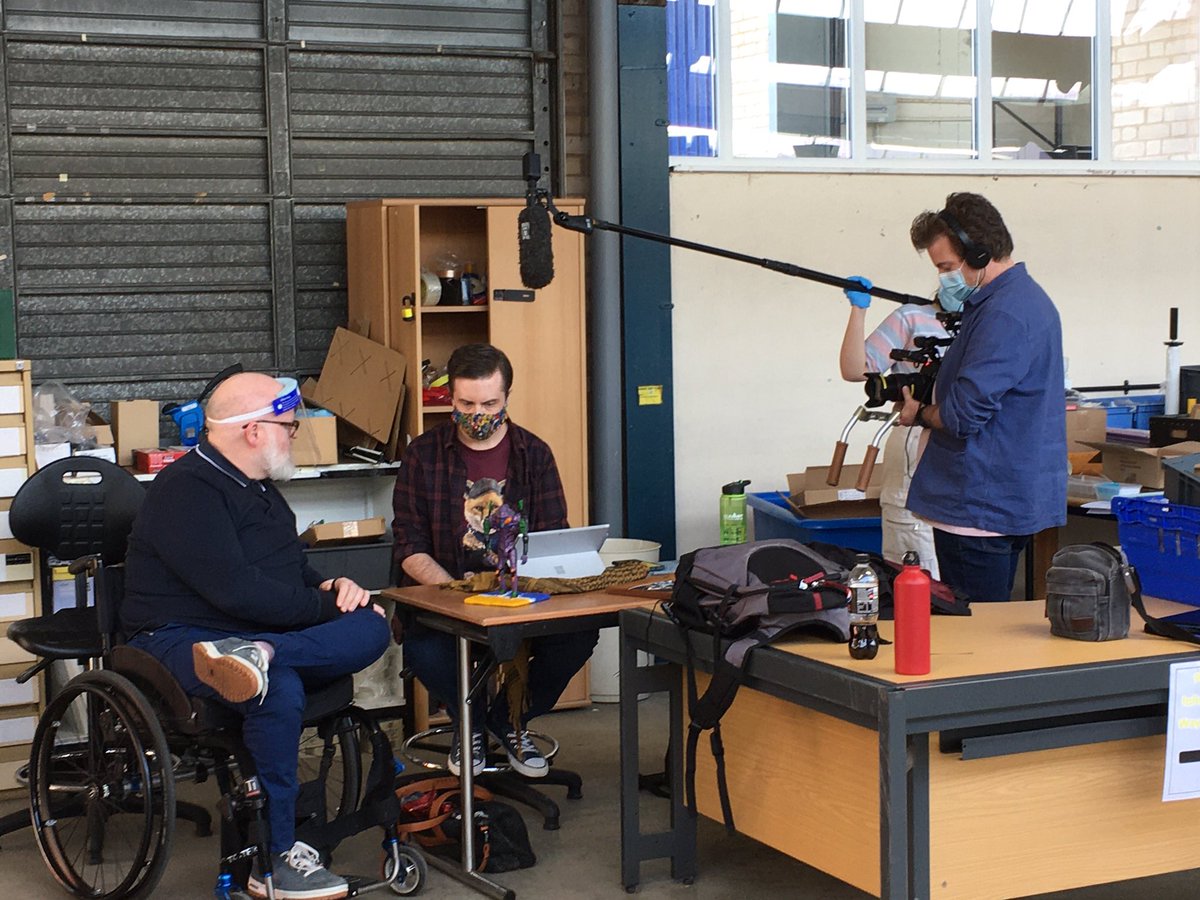 SamTeamwork's tweet photo. Fab day filming for #secrettellyproject my BBO Particpant Jonathan’s work experience with @JASONWILSHERMIL @TeamworkTrust big thank you Jason https://t.co/q5IdOWHZoK