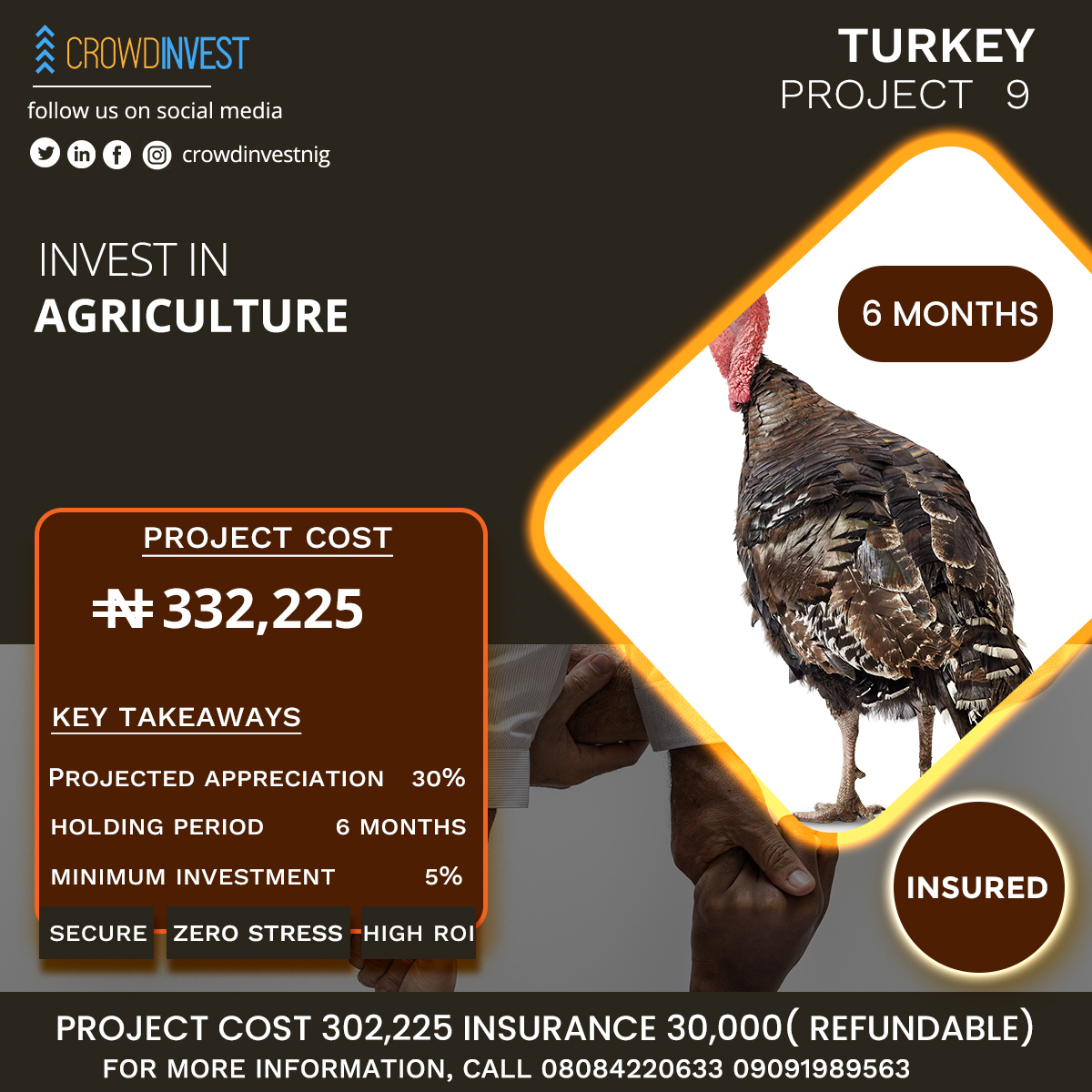 Crowdinvestnig's tweet photo. Did you know investing in agriculture builds real wealth?
And who doesn't want that?
Invest today and enjoy the blessings that come with it.
Send a DM, or call us
#investment #investmentopportunites #agroinvestment #chickenproject #securedinvestment #growyourmoney #highreturns https://t.co/zflg1Idoh5