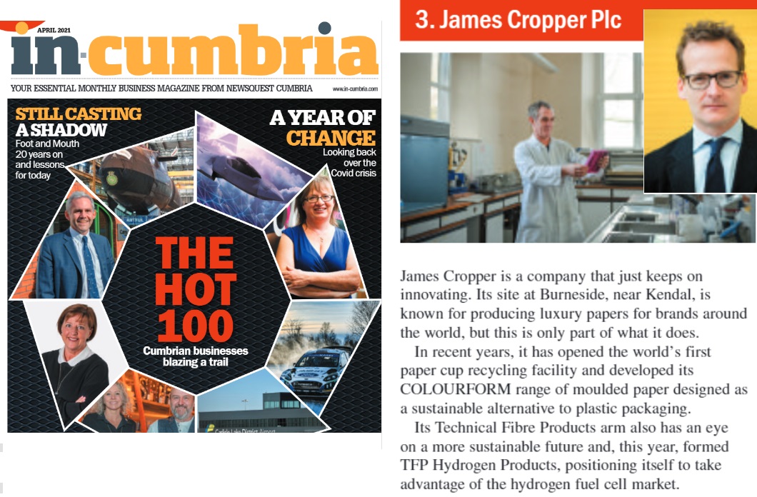 jamescropper's tweet photo. We're delighted and proud to thank all that have helped #JamesCropper to number 3 in this year's in-cumbria magazine 'The Hot 100' list of companies ✅🏆
https://t.co/M1mdvm00PN
Thank you In-Cumbria Magazine and all partners making our region great.
#Kendal #Colourform #TFP https://t.co/qOxgix5i2m