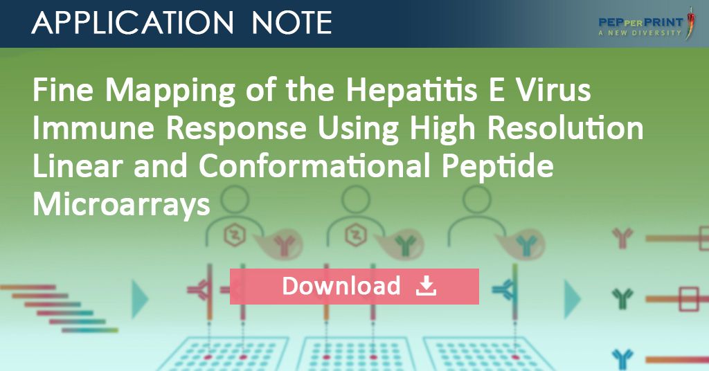 PEPperCHIP's tweet image. By performing immune profile analyses of #HEV infected and non-infected patients using #PeptideMicroarrays, we identified immunodominant epitopes as infection #biomarkers that could later be transferred to a diagnostic platform. Learn how we did it: buff.ly/3gdQPdU