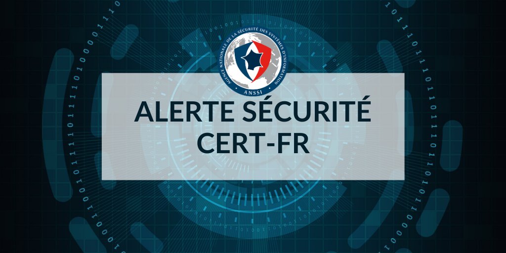 ⚠️ Nouvel avis CERT-FR du 12 avril : Multiple vulnérabilités dans les produits SonicWall
👉 cert.ssi.gouv.fr/avis/CERTFR-20…
#Cybersécurité #Alerte #SSI <a href="/ANSSI_FR/">ANSSI</a>