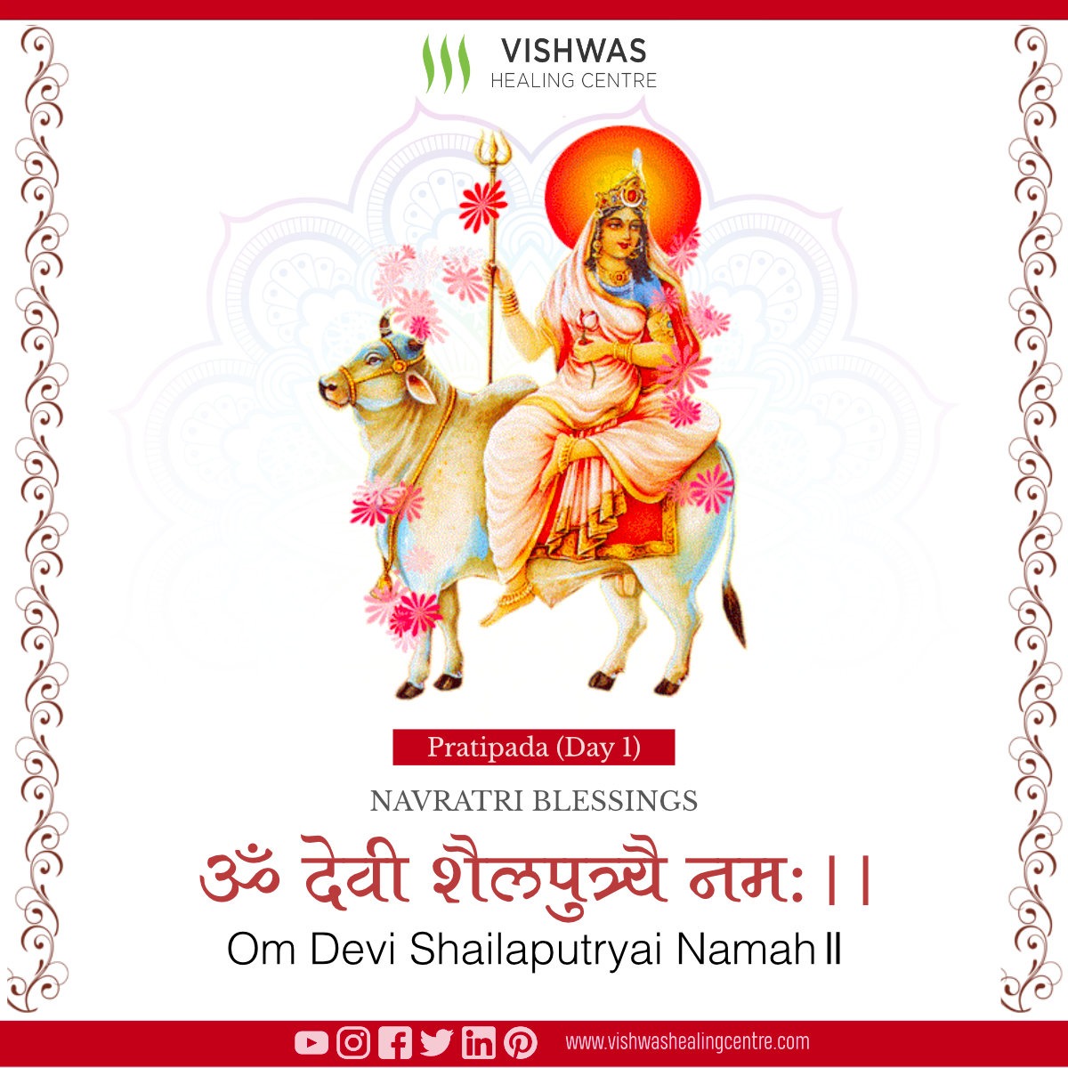 VishwasHealing's tweet photo. May Devi-Maa bring lots of fortunes and bliss to your lives. 
#HappyNavratri #Navratri #festival #celebration #AdiShakti #Goddess #GoddesParvati #Lord #Himalaya #Shailputri #Sati #GoddessSati #ChaitraNavratri #Life #fortune #Color #Candles #IncenseStick #DeviMaa #blessings https://t.co/iHrF725PTL