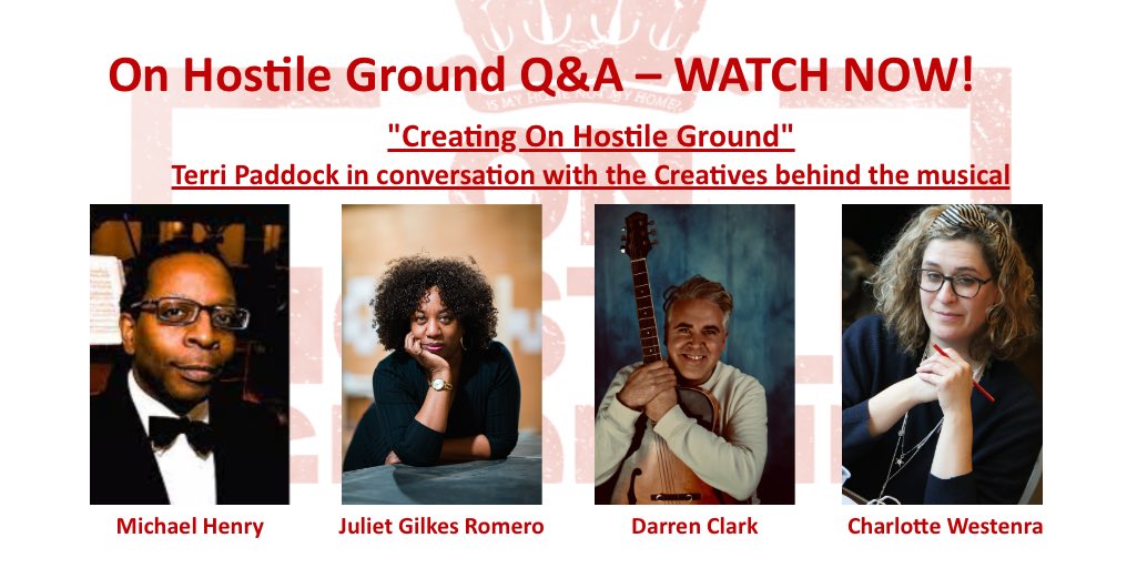 WATCH NOW! A second Q&amp;A released today! <a href="/TerriPaddock/">Follow me @terripaddock.bsky.social</a> in conversation with the creatives behind On Hostile Ground youtube.com/watch?v=i-WH-f…