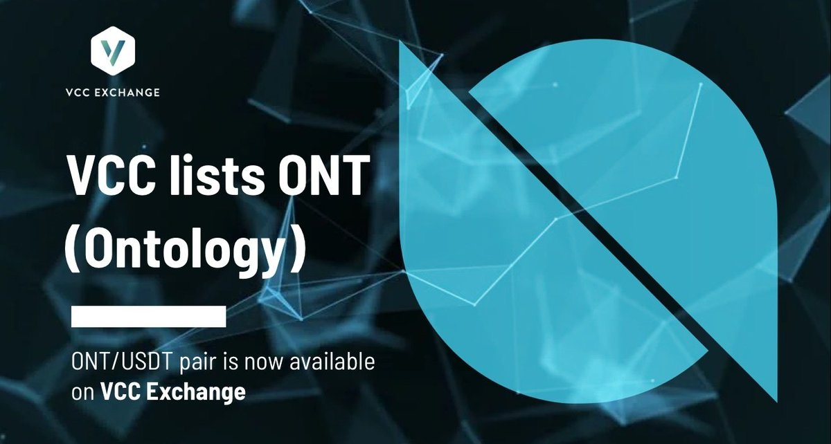 VCC Exchange lists Ontology ( $ONT)
ONT/USDT pairs are now available on VCC Exchange.
👉 Trading now:  vcc.exchange/exchange/basic…