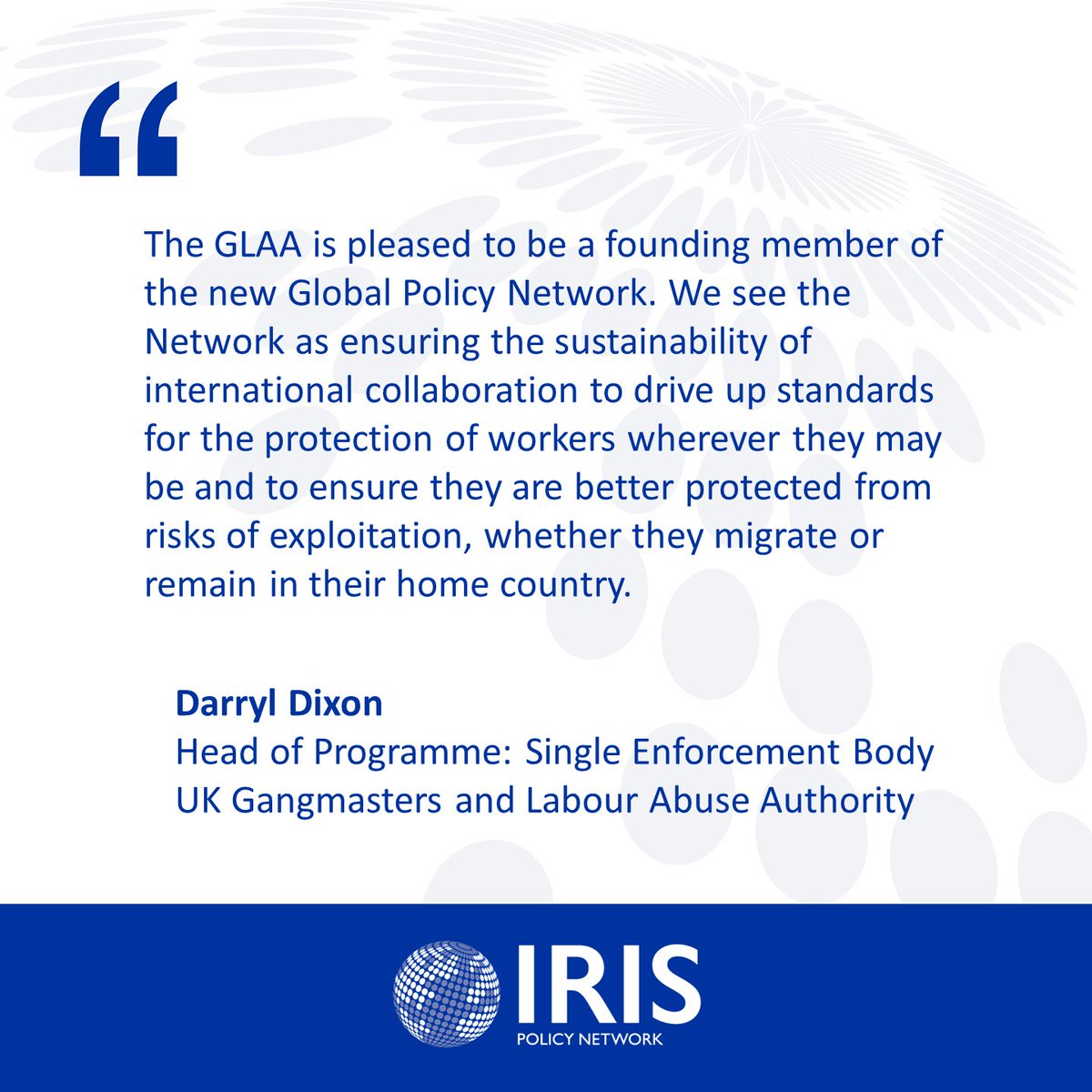 Getting ready for the next #GFRR2021 Session on improving enforcement. Excited to hear the wisdom of Darryl Dixon from @UK_Glaa and other speakers. Darryl represents GLAA on the <a href="/IRIS_programme/">IRIS</a>  Global Policy Network