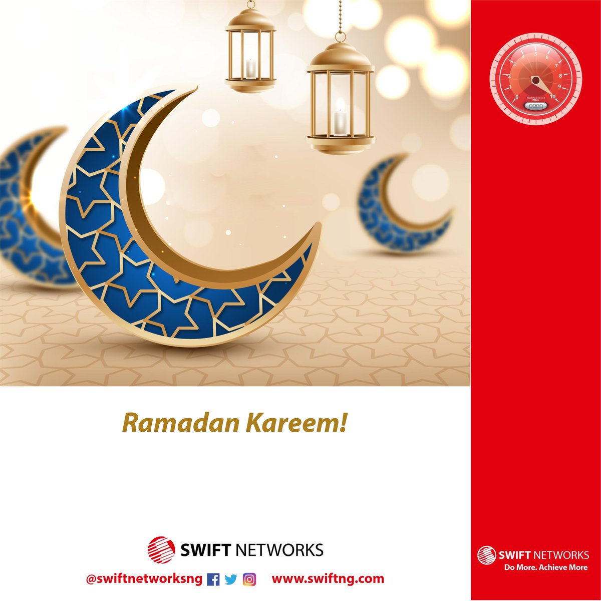 SWIFTNETWORKSNG's tweet image. May Allah answer all our prayers...

Ramadan Kareem!

#swiftnetworks
#swiftunlimitedpackage
#swift4Glite