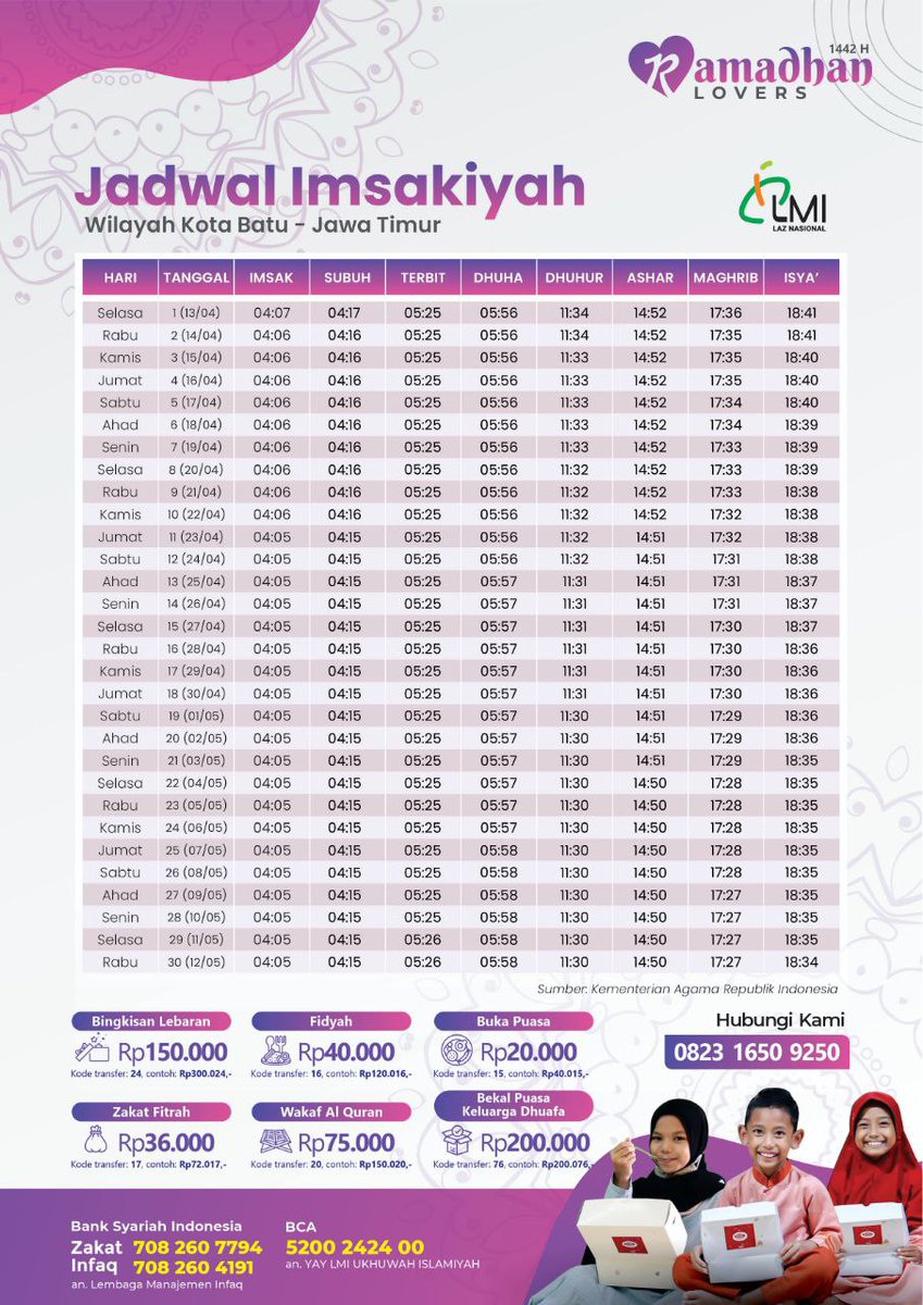 LMImalang87's tweet photo. Jadwal Imsakiyah Ramadhan 1442 H untuk wilayah Malang Raya

 @infomalang https://t.co/rlaRSPkqcc