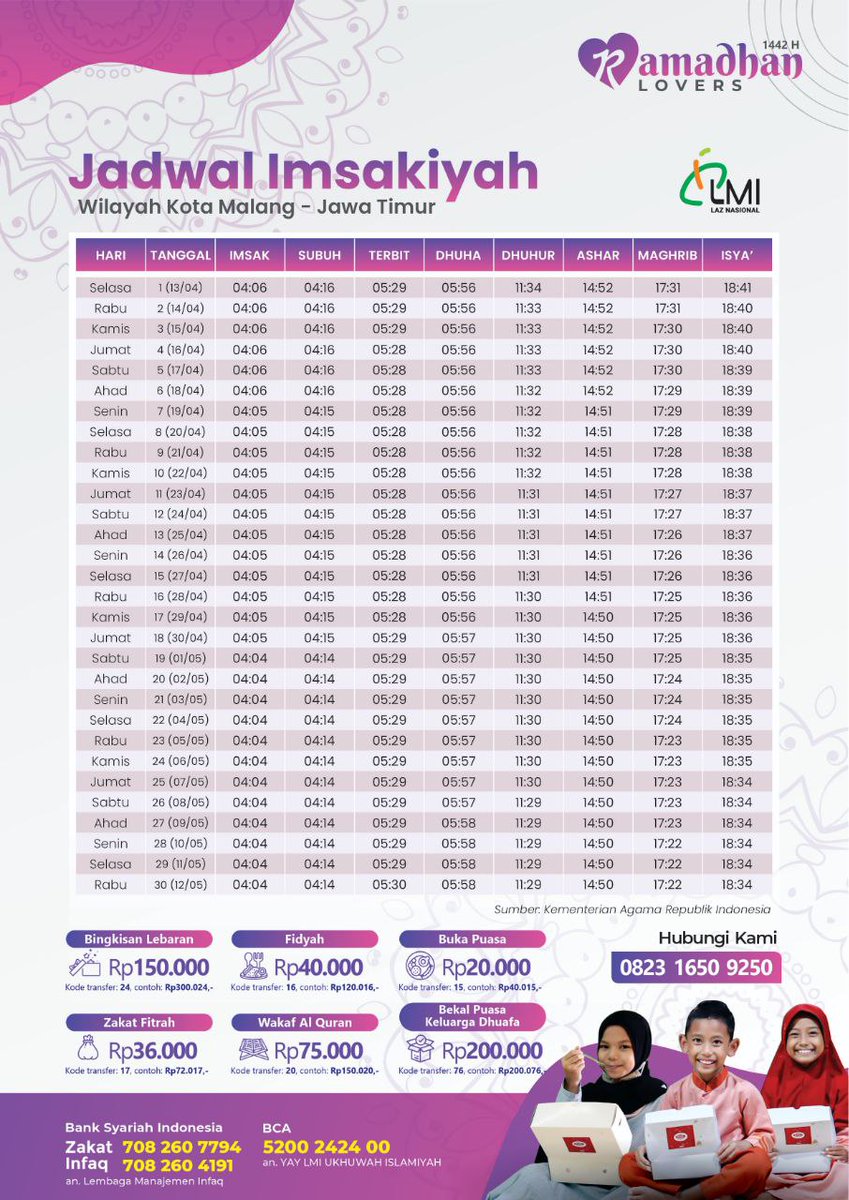 LMImalang87's tweet photo. Jadwal Imsakiyah Ramadhan 1442 H untuk wilayah Malang Raya

 @infomalang https://t.co/rlaRSPkqcc