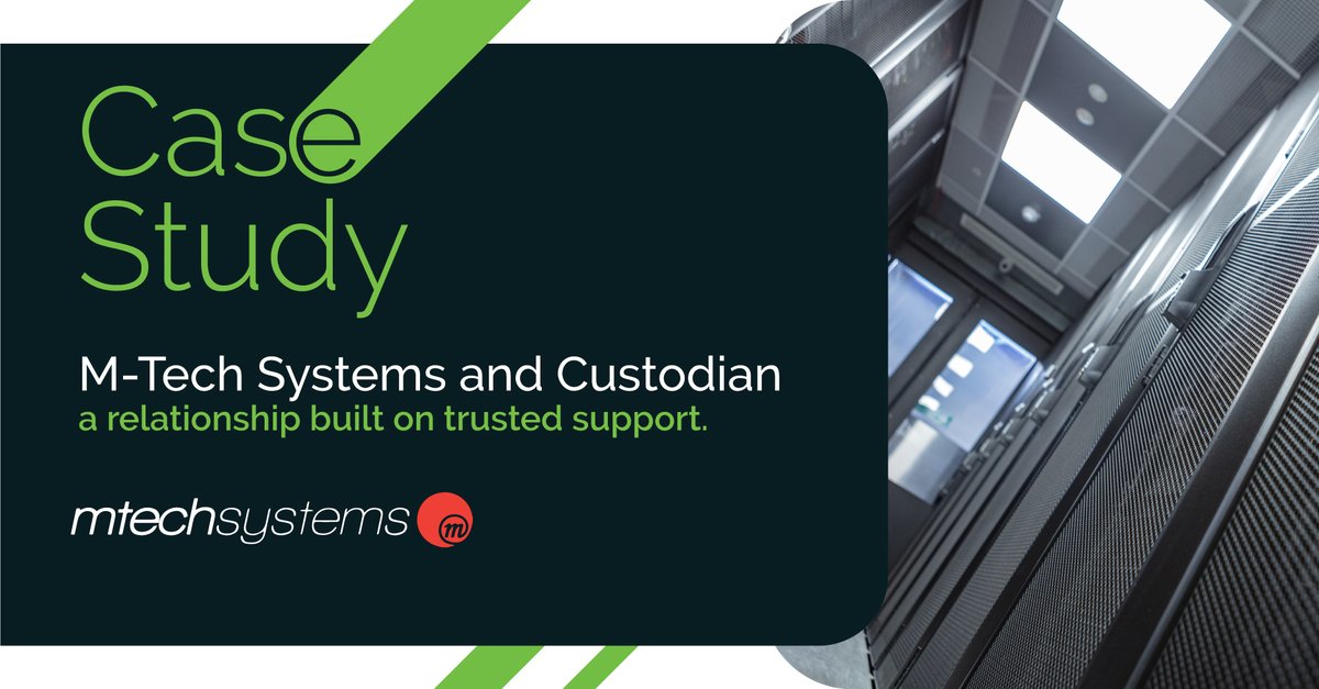 CustodianDC's tweet image. We are proud of the great relationships we build with our customers, and feel privileged to support their businesses.

Find out more about how we work with our customers in our latest case study with @MTechSystems 
lnkd.in/e_S547t

#colocation #datacentre #connectivity