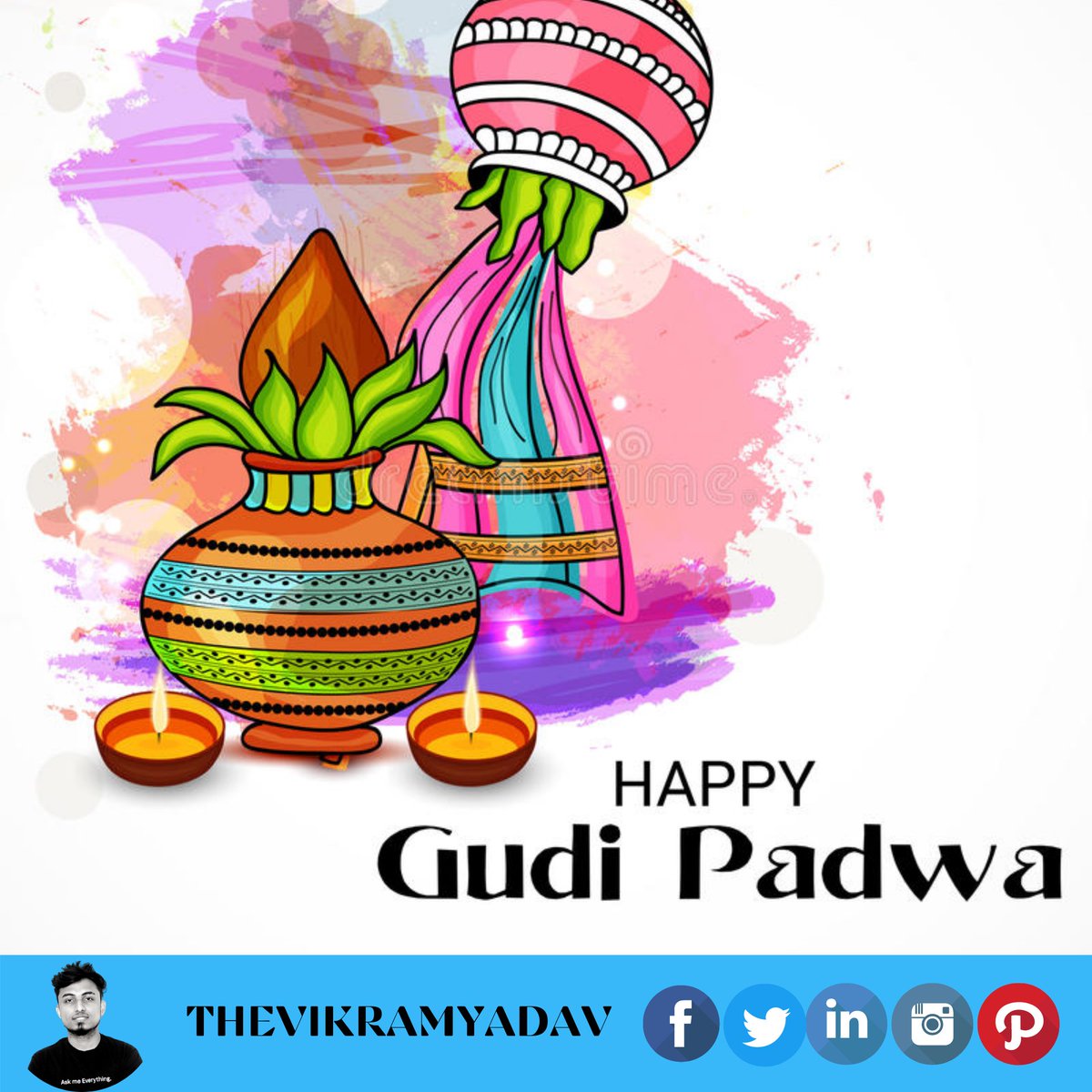 Wishing everyone a Happy #GudiPadwa May this day bring in your life happiness, prosperity and Love..!!

 #gudipadwa #satara #mumbai #gudipadwaspecial #sataracity #mh #rangoli #festival #marathi #ig #maharashtra #thevikramyadav #happygudipadwa #marathiculture