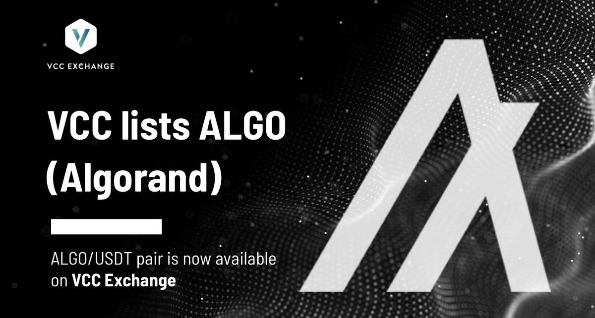 VCC Exchange lists Algorand ( $ALGO)
ALGO/USDT pairs are now available on VCC Exchange.
👉 Trading now:  vcc.exchange/exchange/basic…