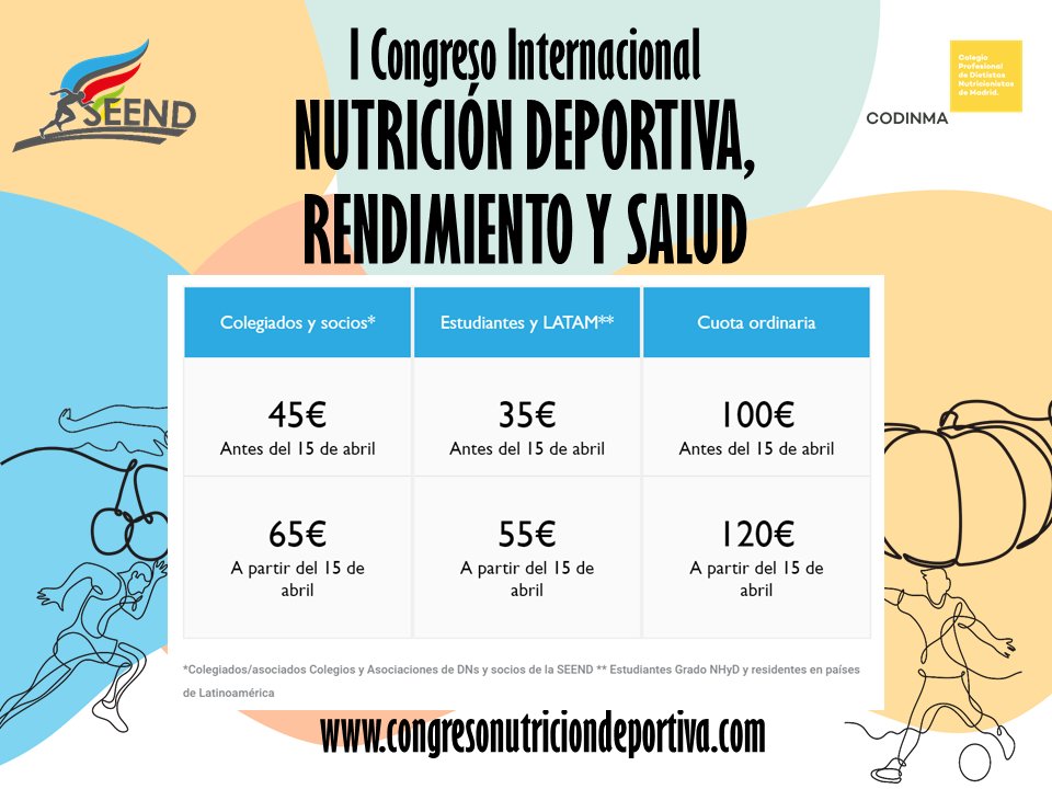 Codinma_DN's tweet photo. ¡SOLO QUEDAN 2 DÍAS PARA BENEFICIARTE DEL DESCUENTO POR ‘PRONTO PAGO’! Si te inscribes antes del 15 de abril, pagarás menos ¿A qué esperas?➡️35€ para estudiantes de NHyD y residentes en Latinoamérica;➡️45€ para colegiados y socios;➡️100 € para los demás https://t.co/rPkMecASbQ https://t.co/9PNWx7S9U2