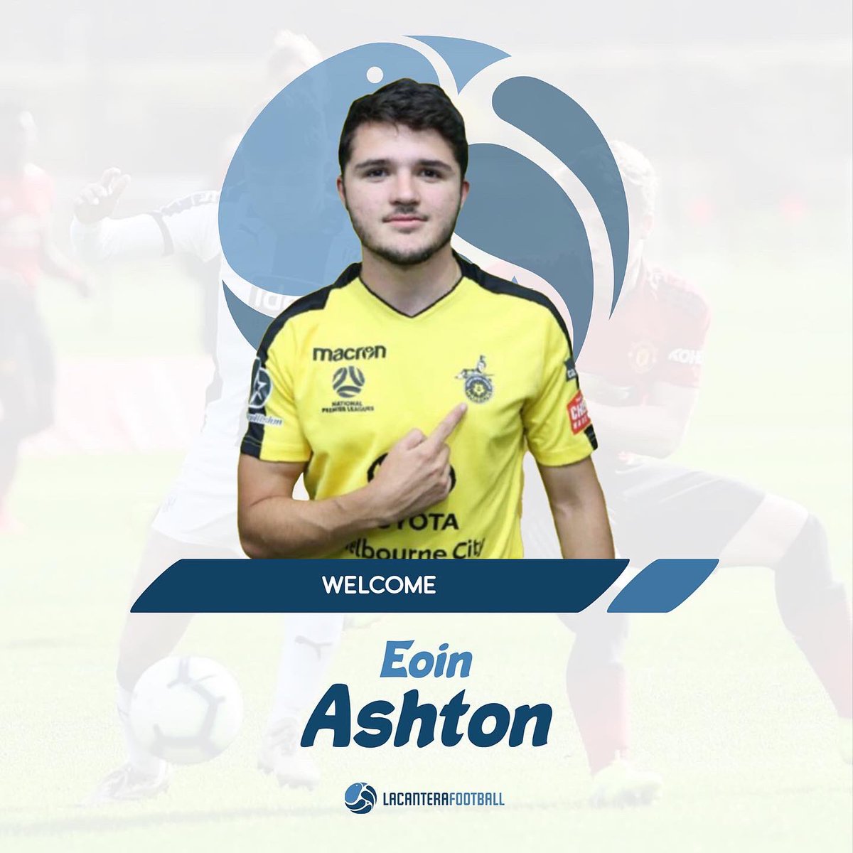 LCFootballAU's tweet photo. 🆕 #LCFPlayer ⁣⁣⁣
⁣⁣⁣
👤 @EoinAshton01 
🛡 @HUFCWARRIOR 
⚽ Attacking Midfield ⁣⁣⁣
🏴󠁧󠁢󠁥󠁮󠁧󠁿 / 🇦🇺 ⁣⁣⁣
⁣⁣⁣
✍🏻 Welcoming the newest addition to the #LaCanteraFootball family. 

⚽ We are delighted to have you on board and wish you all the best Ashton! https://t.co/xVn0h524iS