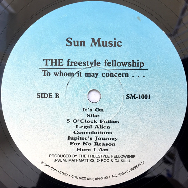 It's arguable that a similar style of relentless delivery was developed at jam sessions at the Good Life Cafe in LA, but with jazz scatting and the frenetic solos of Coltrane, Bobby Watson etc as inspiration. Here's a bit of Freestyle Fellowship from '91 