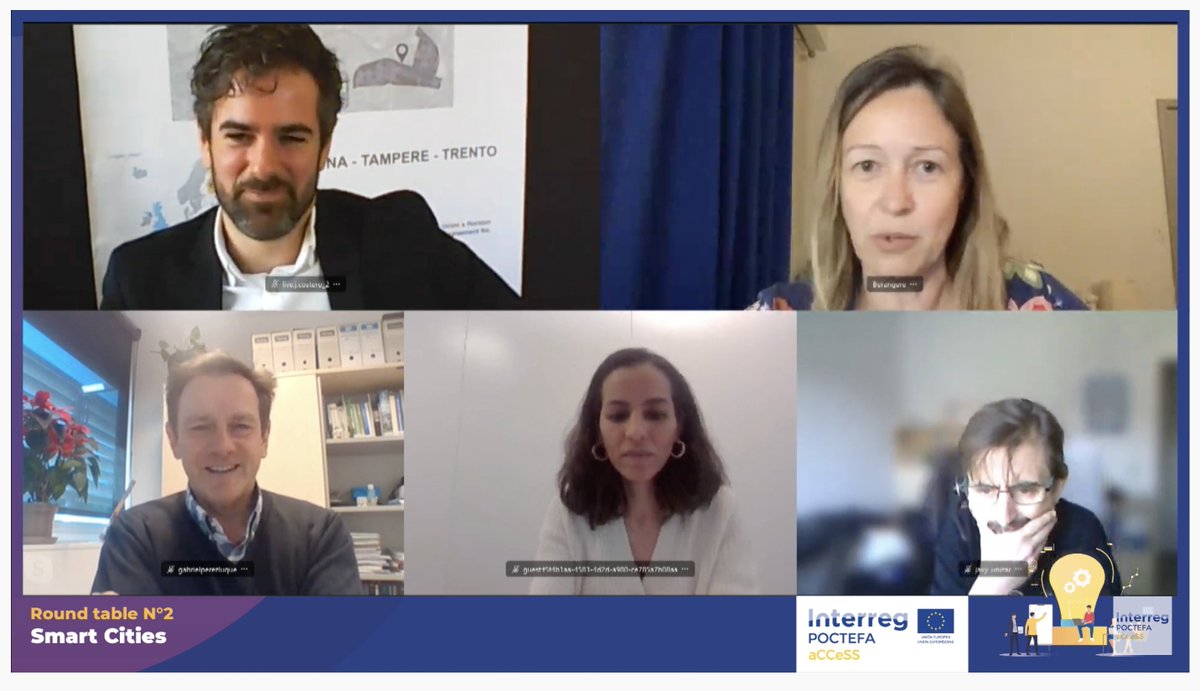 aCCeSS_POCTEFA's tweet photo. Merci à @jazarso de @IAAA_Lab, Gabriel Pérez de @UdL_info, Bérangère LARTIGUE @ neOCampusUT3, Jose COSTERO @josecostero et @KhadijaTig de @VINCIEnergies @Omexom_Official pour avoir partagé leur vision des #SmartCities
Séminaire #ACCESS_POCTEFA https://t.co/CrFjJigA5Q