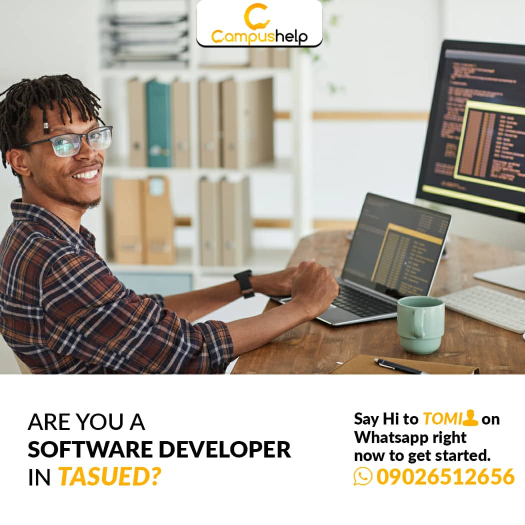 ellabarbie_'s tweet image. CampusHelp is a service listing system in Tasued i.e  on CampusHelp you can get Service Providers who can provide any service you want and also you can get Service seekers who would need your services on campus
Get started by sending Hi ;wa.link/3a5egc #campusHelp