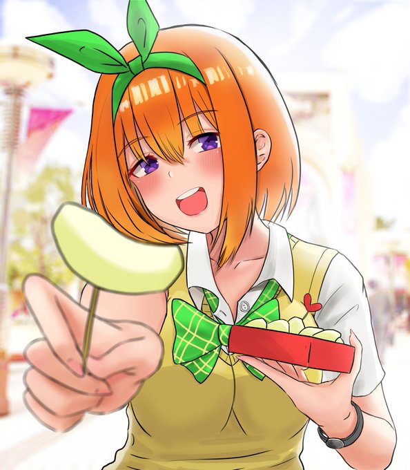 MimiiiiiiさんがTwitterに投稿した中野四葉(五等分の花嫁)のイラスト。
