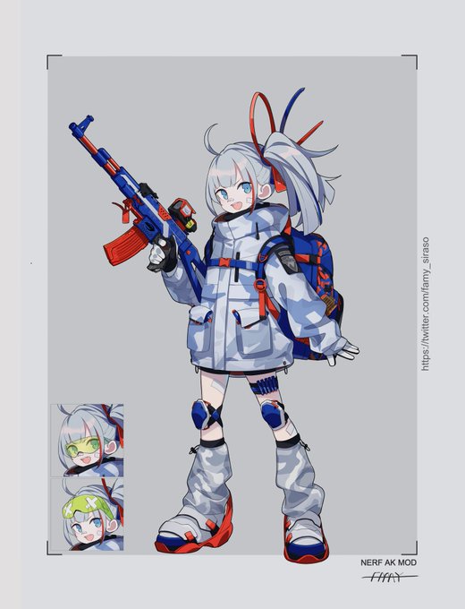 ナーフガンのキャラの絵 