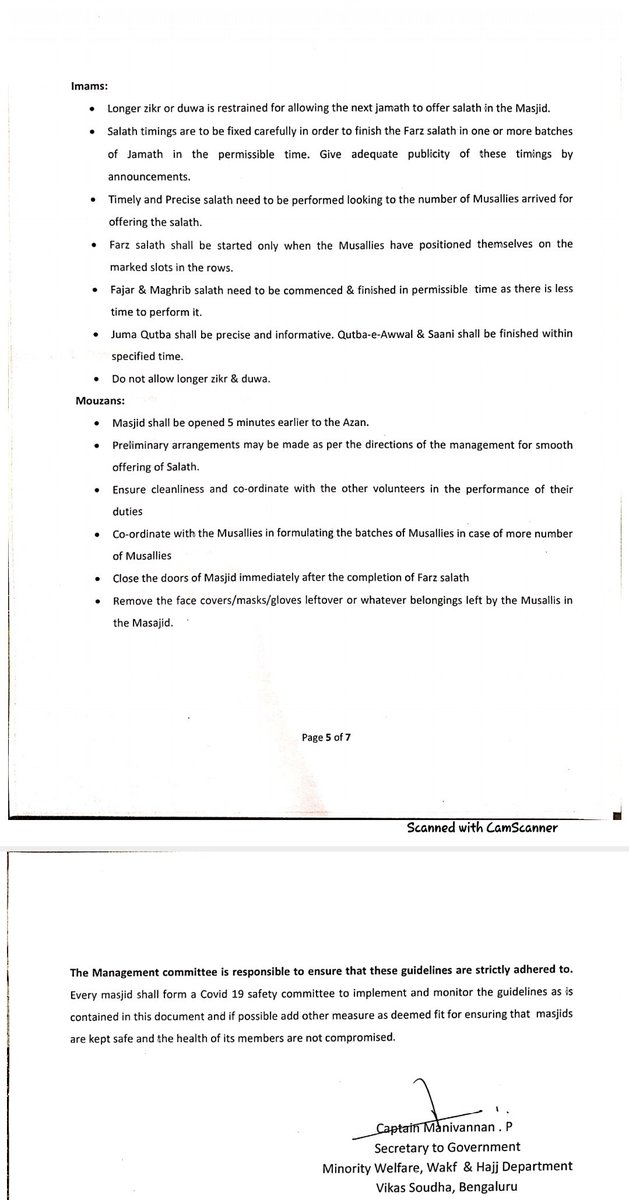 path2shah's tweet image. Karnataka Govt issues #guidelines for observance of rituals in connection with #Ramazan Month in #Masjids in the context of #COVID19... @Captain_Mani72 @DHFWKA @mla_sudhakar