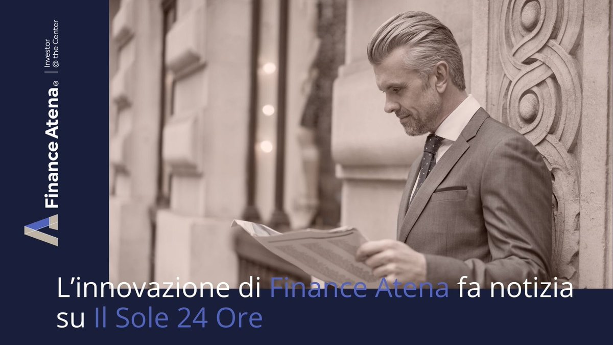 atenait's tweet photo. Il 13 aprile 2021, #IlSole24Ore a pagina 18, presenta Finance Atena, la prima Piattaforma, basata su #AI, per l’Analisi Predittiva #Economica e #Finanziaria degli #Investimenti e dei Modelli di Business. 
Leggi l’articolo integrale: https://t.co/Opd5s5IFzP https://t.co/V8KypYy2Ri