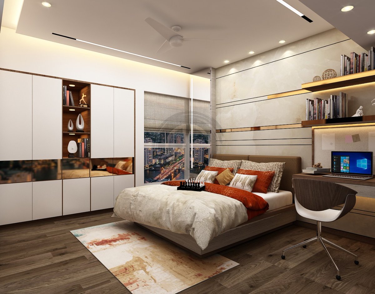 DesignAlly2's tweet photo. Neutral colors and shapes form the basis of the design of this space. Pop up orange color is used to break the monotony giving this space an elegant look. Highlights of rose gold tint gives the space an overall rich look
Residential Project
Location : Thane https://t.co/t0H9wtjVJC