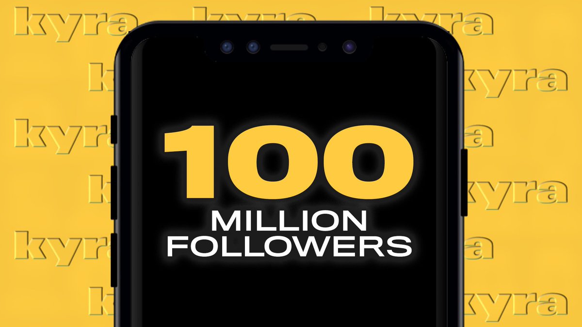 kyra talent hits 100 million followers on TikTok 🚀
