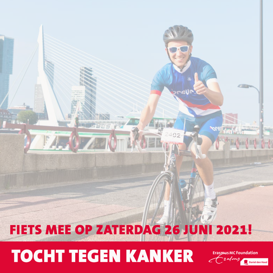 Kom in beweging tegen kanker!
Op zaterdag 26 juni 2021 kan iedereen - jong, oud, getraind en ongetraind - in beweging komen tegen kanker tijdens het virtuele sportevent Tocht tegen Kanker. 
Mis deze unieke ervaring niet en doe mee!
👉 bit.ly/3dJXYjr
