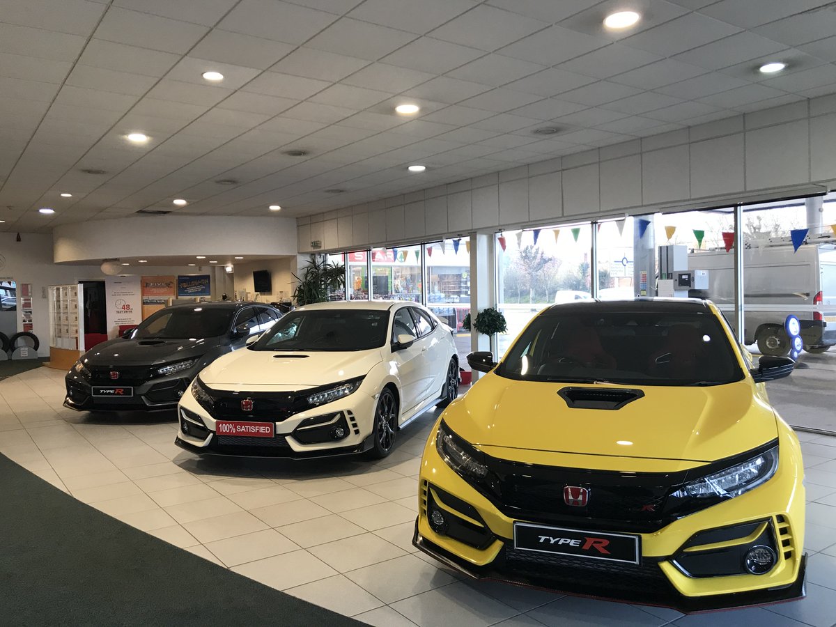 SentiSpec's tweet photo. Fun day filming a car show room case study today for #ViraHawk installation- the first line of defence in a public space. Did you know these are the three much sought after models of Honda Type R's? Unusually they're altogether @NorthWalesHonda #cars #automotive #autos #hondacars https://t.co/K6u6Xn7gp5