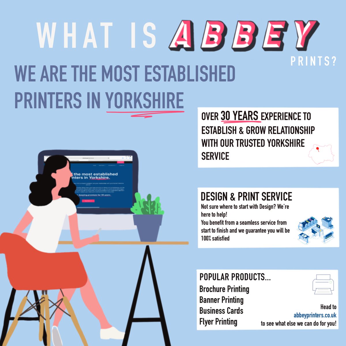 PrintersAbbey's tweet photo. ❓Who is Abbey Print? ❓

From full in house design to same day deliveries, we have been providing all things print to businesses and the public since 1991.
We are able to handle any print job, large or small and always with exceptional results.  

Visit https://t.co/TnmtrTSg9E ! https://t.co/uWpqdqEu4Q