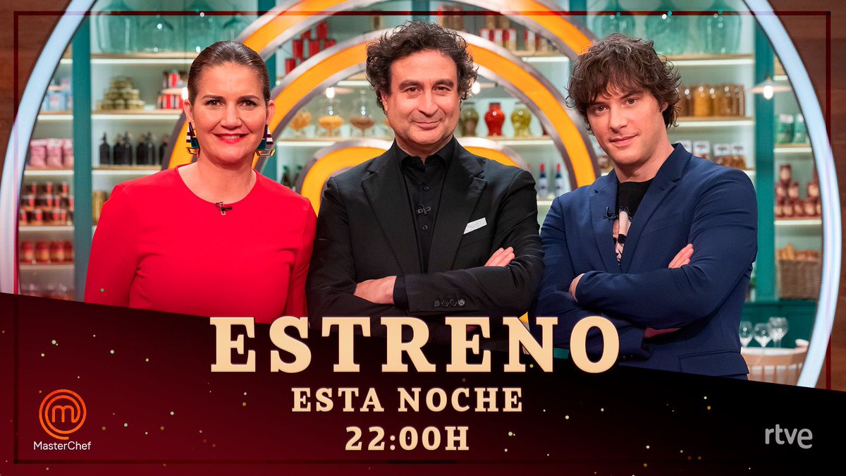 masterchefvinos's tweet photo. 3,2,1… ¡Comienza @MasterChef_es! Esta noche, a las 22.00H en #La1 de @rtve.
👉 Disfruta la novena edición de tu programa favorito con un buen vino de #ClubMasterChef: https://t.co/LKAwtrujnF 🛒 🍷
#ClubMasterChef
#VinosMasterChef
#SelecciónMasterChef https://t.co/ecVFrNVc0d
