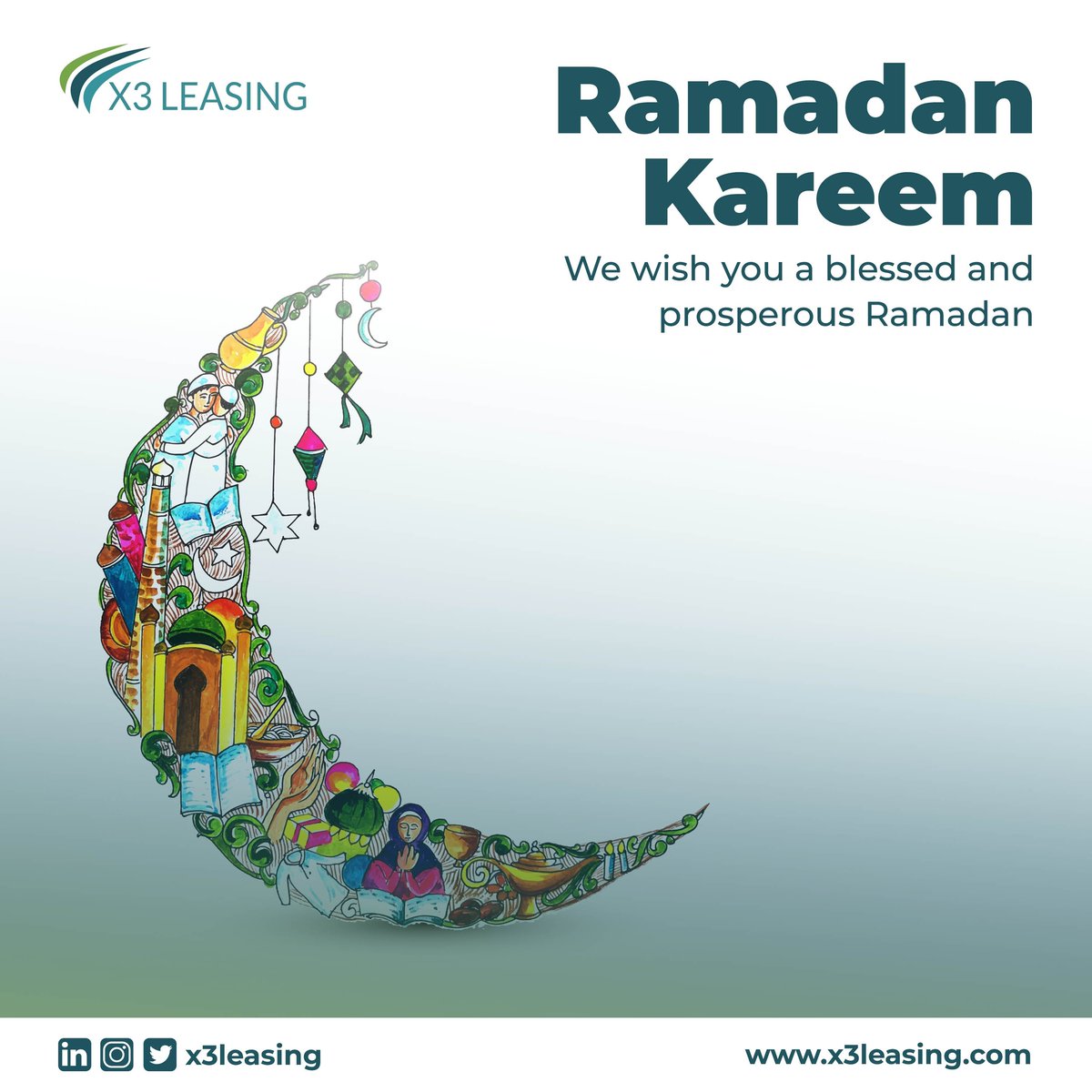 X3Leasing's tweet photo. We wish you a blessed and prosperous Ramadan.
#RamadanKareem #x3leasing https://t.co/tm24A27Fzj