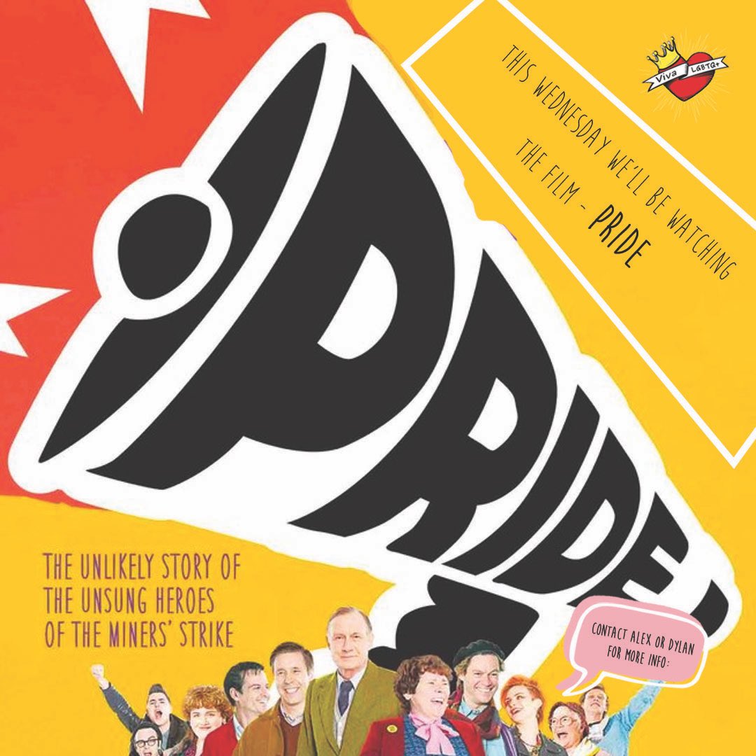 VivaLGBT's tweet photo. This Wednesday at #virtualviva we’re watching PRIDE 🥳🏳️‍⚧️🏳️‍🌈

See you all there at 6pm 😊

Yr wythnos yma rydym yn gwylio PRIDE #virtualviva 🥳🏳️‍🌈🏳️‍⚧️

Welwn I chi am 6yp fory 😊 https://t.co/lbb2nxb92o