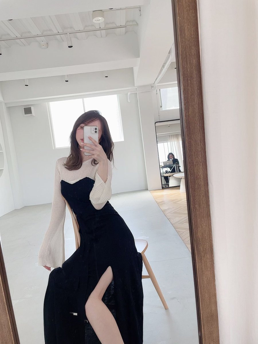 ヤマト工芸 andmary アンドマリー シースルーシルクドレス ブラウン