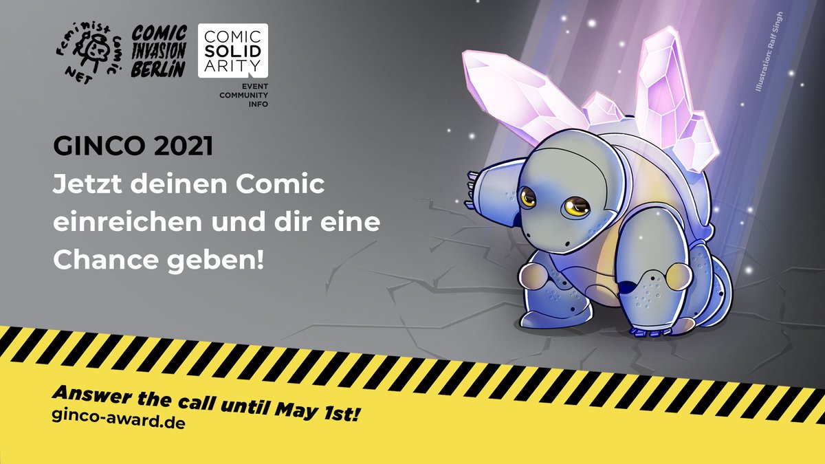 ginco_award's tweet image. Gib dir eine Chance, Geld- oder Sachpreise beim #GINCO2021 zu gewinnen und deinen Comic / Webcomic / Manga / experimentelles Medium einem grösseren Publikum vorzustellen!

Bis 1. Mai 2021 hast du Zeit, dein Werk / deine Serie aus 2020 digital einzureichen.
ginco-award.de/de/werk-einrei…