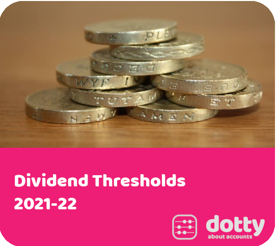 DottyAccounts's tweet photo. From 6 April 2021 the #tax-free #allowance for dividends remains the same at £2,000.  However, the personal allowance will increase to £12,570. You can find out more about the #dividend thresholds, with examples, on our blog: https://t.co/NXekx2oUrP https://t.co/mxCDmRygfW