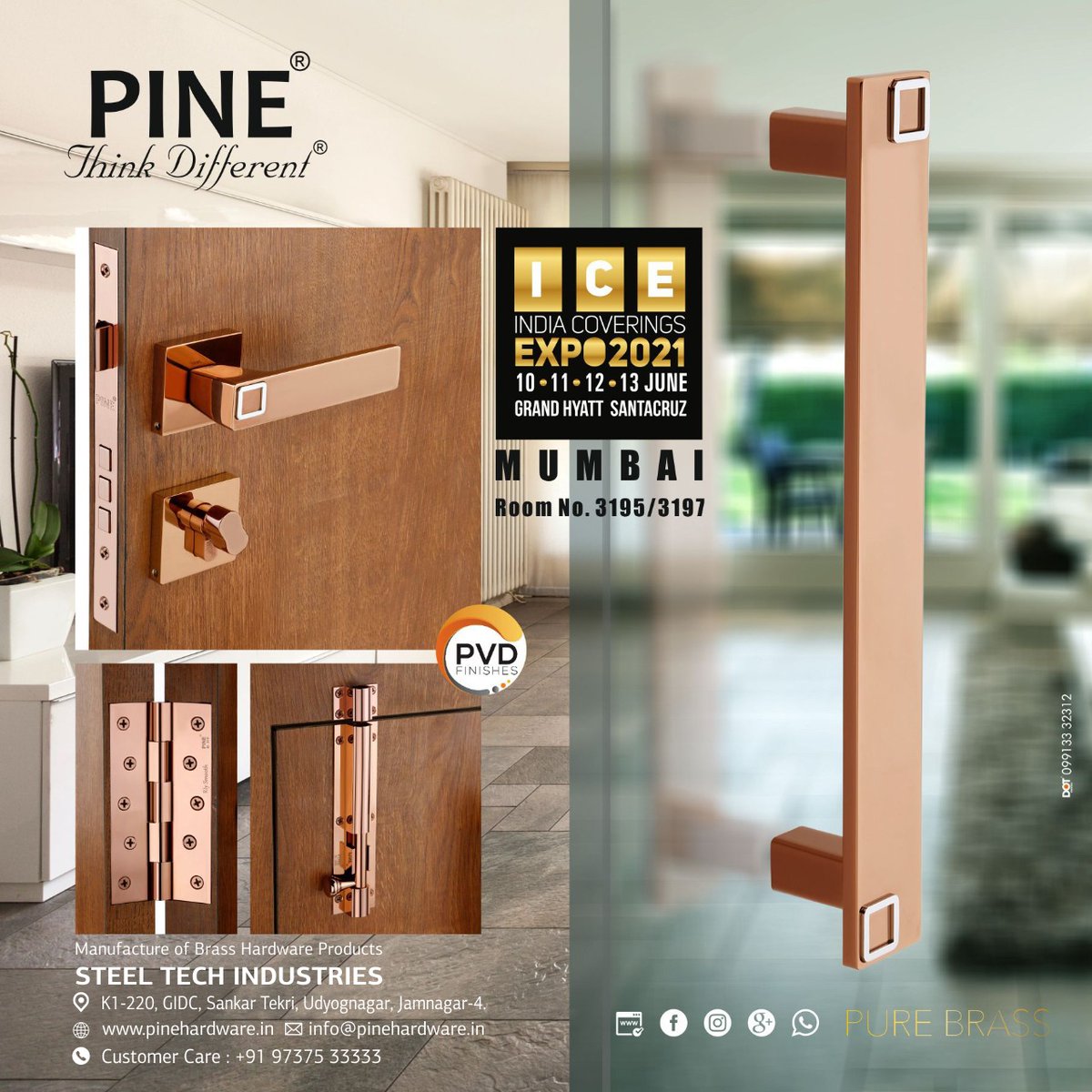 HardwareSamachr's tweet photo. Looking for a sleek, Modern pull brass handles for your door? @pinehardware ’s brass pull handles and door Hardware are perfect fit for you!

#pine #pinehardware #cabinethandles #pullhandles #brasshandles #brassdoorfittings #brasshardware #doorfittings #doorsafety #interiordesign https://t.co/FUNNCCZ5f1