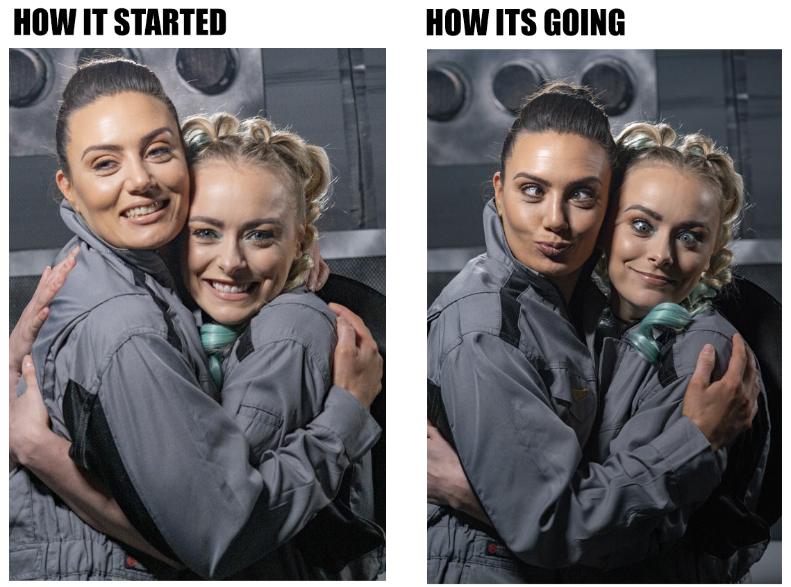 working with these ladies keeps you on your toes