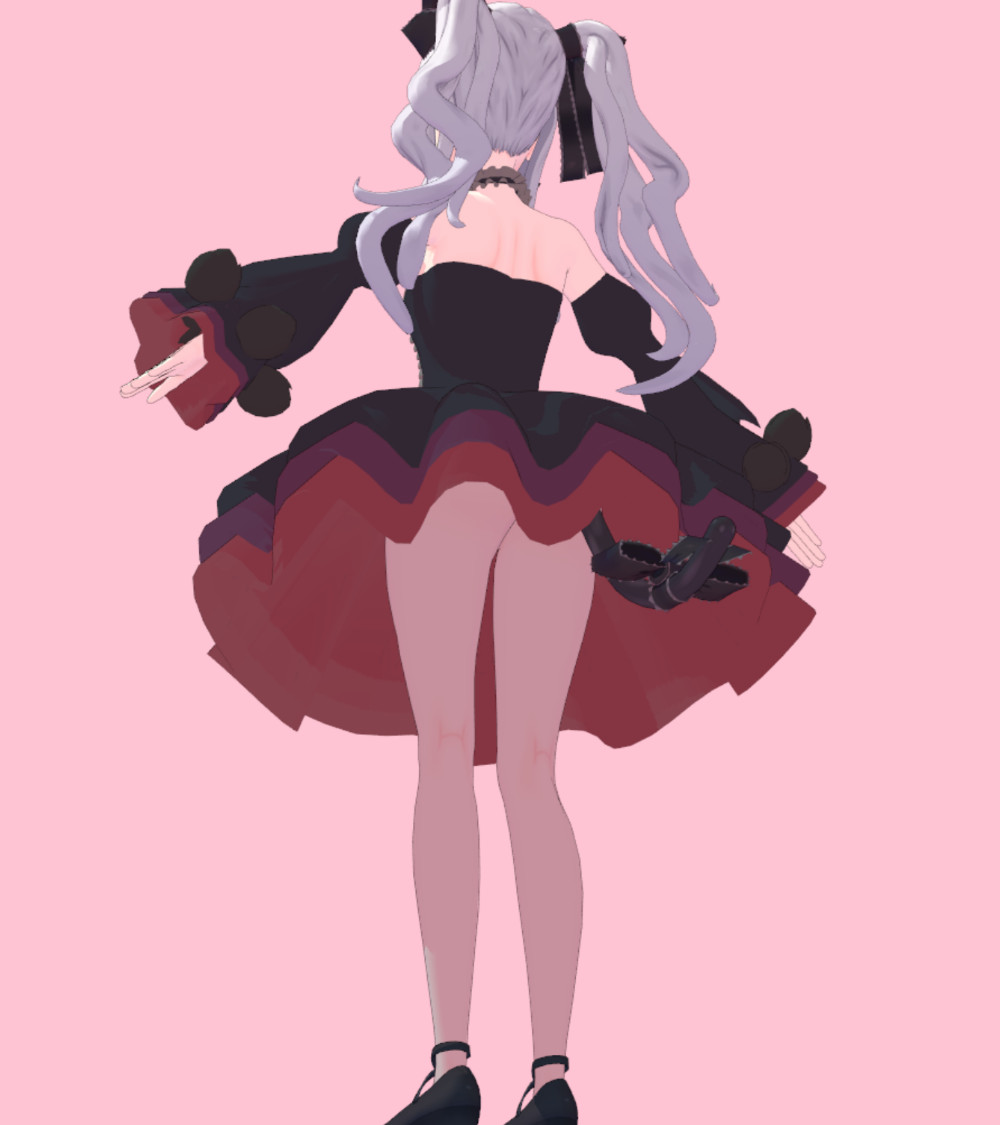 本日の進捗
・紫咲シオンちゃんのゴスロリ衣装ラフモデリング
ゴスロリ衣装作るかどうか悩んでたんですが
とりあえずラフモデリングしていってみたら
脳内閣議で制作決定しました🥰
こんなん欲しいに決まってる～
簡易的に動かせるから余計に欲しくなるマン
無いものは作るしかない😇 